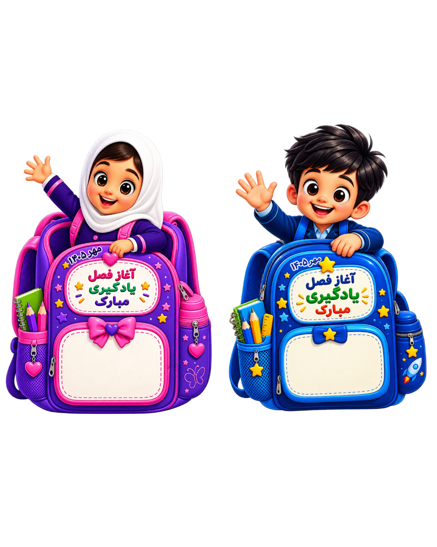 گیفت کوله پشتی مدرسه (بسته ۳۵ تایی)
